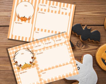 Recipe Card printable Recipe Cards Instant Download thanksgiving Recipe Card Farmhouse Recipe Card Minimalist Recipe Card Christmas