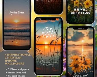 5 Inspirational Christian iPhone wallpapers, bible verse phone wallpaper, faith based prayer iPhone background, inspirational wallpaper