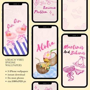 5 summer iPhone wallpaper y2k beach iPhone wallpaper background cute phone wallpaper coquette Lock Screen digital iPhone wallpaper trendy