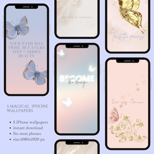 5 minimalist iPhone wallpaper y2k iPhone wallpaper background butterfly phone wallpaper coquette  motivational iPhone wallpaper