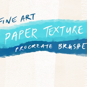 Fine Art Paper Texture Seamless Procreate Brushes image 1