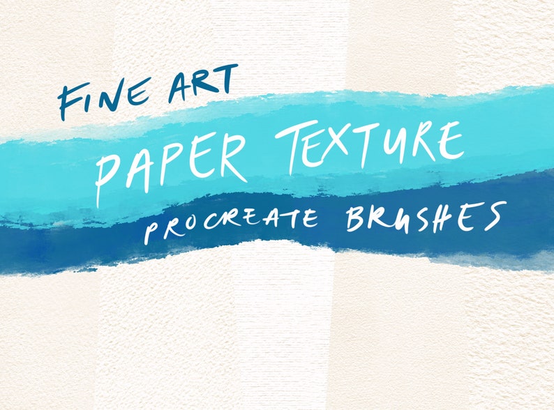 Fine Art Paper Texture Seamless Procreate Brushes image 1