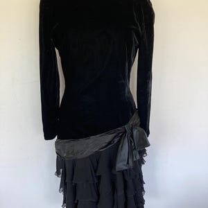 DRESS BLACK✳️ロングドレス【M】薄黄緑 刺繍 リボン Aライン ロング丈】フラドレス レフア ブラック J2875bk | hula