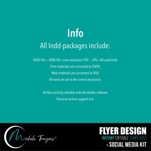 Kit de promoción de evento editable // Adobe Indesign imagen 5