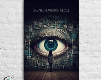 Cartel ARTE "Los ojos son el espejo del alma"