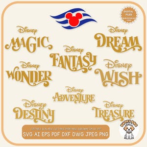 Kreuzfahrt SVG PNG-Datei Magische Datei Disney Reise Clip Art Traum Clipart Wunsch svg Wunder-Kreuzfahrt png Destiny Cruise Tshirt Abenteuer Familienurlaub