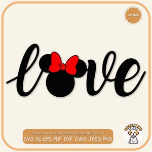 Love Hears SVG PNG file Valentine file Disney Love Clip Art Love Couple clipart Anniversary Tshirt Mouse Love svg Minnie png Disney Love svg