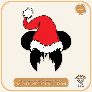 Pliki SVG PNG Czapka Świętego Mikołaja Plik ozdoby świątecznej Święty Mikołaj Clipart świąteczny Postać świąteczna Przyjaciele Bożego Narodzenia Svg Okres świąteczny