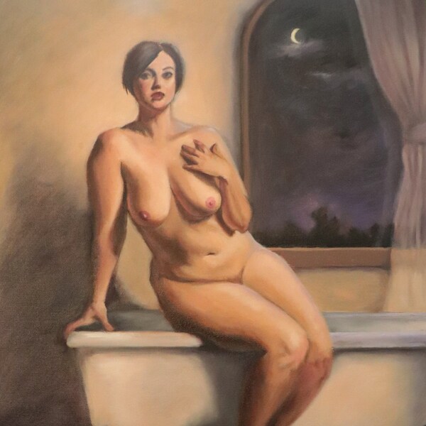 Female Nude - Print -  wall decor - oil painting