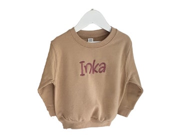 Children's personalised embroidered sweatshirts (central)