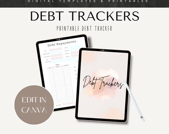 Printable Debt Tracker, Snowball Debt Tracker, Payoff Debt Tracker, Debt Payoff Tracker, Finance Tracker, Bill Tracker, Credit Card Tracker