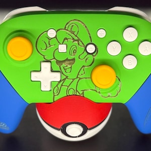 Mando Pro de Nintendo Switch personalizado con grabado láser (elige tus propias modificaciones y diseño)