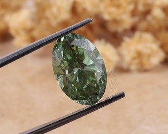 2.00 CT ,Green Oval  Diamond , Lab Grown Diamond ,luxury Diamond , Fancy Loose Diamond , Wedding Ring , Anniversary Gift , Engagement Ring