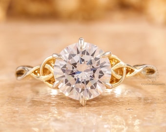2.0 Karat Rundschliff Diamantring, Solitär-Verlobungsring, IGI-zertifizierter Ehering, Jahrestagsgeschenk für sie