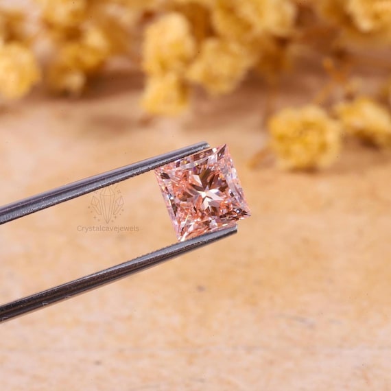 2.00 CT Pink Princess Diamond, Lab Grown Diamond, luxury Diamond, Fancy Loose Diamond, Wedding Ring , Anniversary Gift