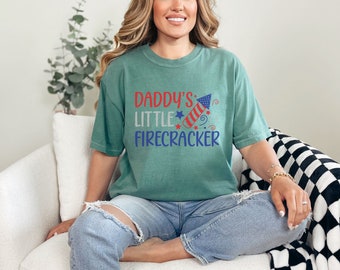 Funny 4th of July Shirt, Daddy’s Little Firecracker Tee, Patriotic Shirt, USA Shirt, Independence Day, Fourth of July Shirt, July 4th Shirt