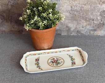 Vintage Coalport 'Ming Rose' Sandwich Tray | Fine Bone China Serving Plate