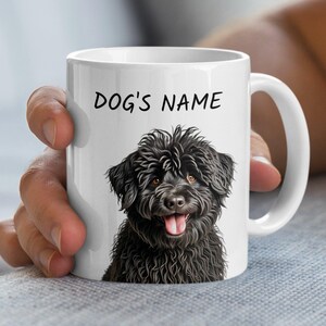 Custom Puli Dog Name Mug, Personalized Pet Photo Mug, Custom Dog Mug, Gift for Dog Lovers, Pet Lover Gift, Dog Owner Mug, Custom Mug