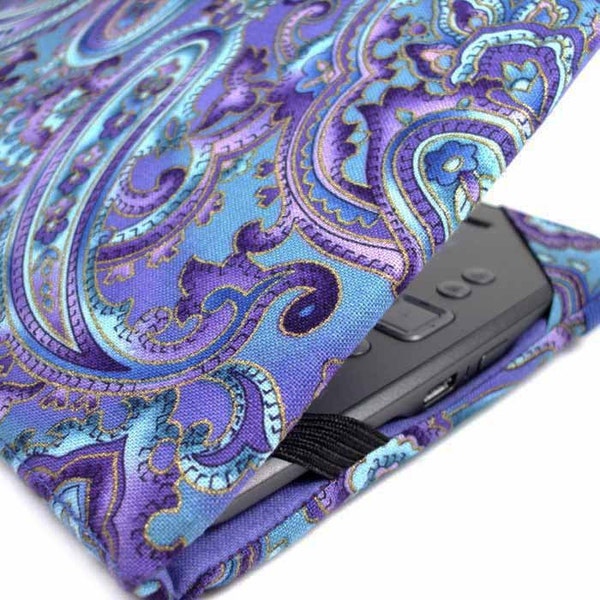 Kindle Cover - made to order Purple Paisley - Kindle, Paperwhite, Touch, Keyboard eReader cover, old and new paperwhites