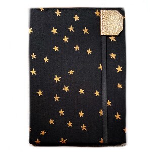 Kindle Paperwhite cover 12th gen Copper Stars, fits newest 2024 Paperwhites, hardcover eReader case, minimalist black night sky hardcover
