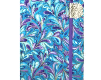 Purple swirl Kindle case, Paperwhite, basic, kobo Clara, K3, handmade cover, eReader accessory
