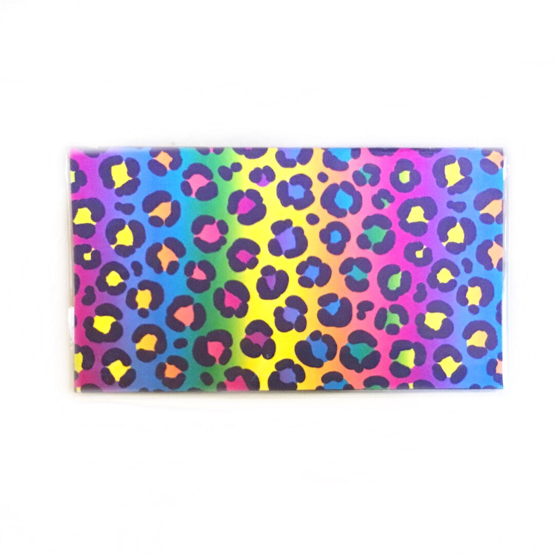 2025 2026 Pocket Calendar Rainbow Leopard Print Mini Calendar