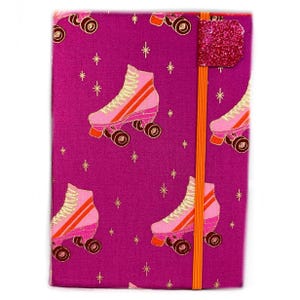 Kindle cover, Skate Night, kindle case, pink roller derby retro Paperwhite, basic, 11th 12th gen