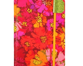 Vivid Floral Kindle case, made to order, Paperwhite, basic, kobo Clara, K3, handmade cover, eReader accessory, boho