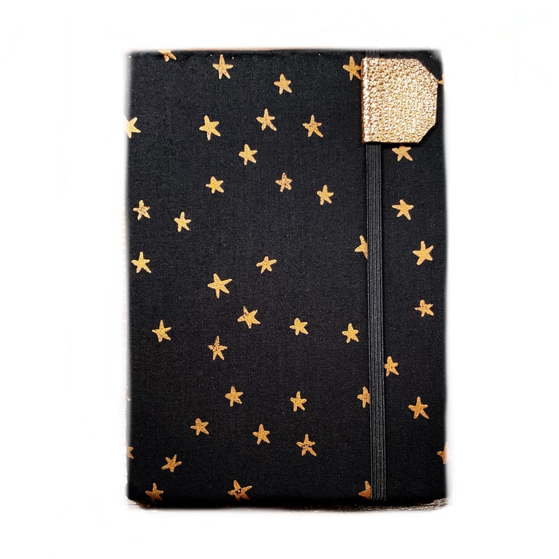 Kindle Paperwhite cover Copper Stars, fits newest 2021 paperwhites, hardcover eReader case, minimalist black night sky hardcover 画像 1