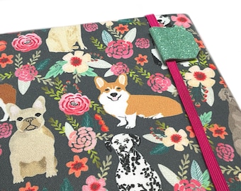 Ditsy Dogs Kindle Cover, Handmade Paperwhite E-reader Case, Dog Lover, puppies