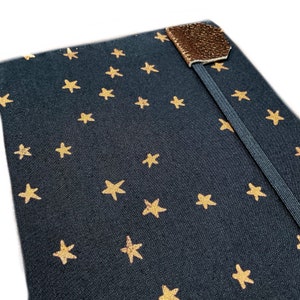 Kindle Paperwhite cover Copper Stars, fits newest 2021 paperwhites, hardcover eReader case, minimalist black night sky hardcover 画像 5