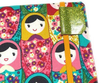 Matryoshka Kindle case, Paperwhite, basic, kobo Clara, K3, handmade cover, eReader accessory, folk nesting dolls
