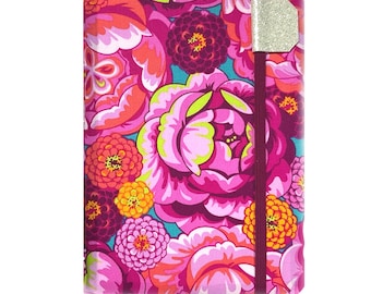 Neon floral kindle cover, made to order ereader case, Paperwhite, basic, kobo Clara, K3