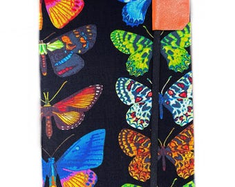 11th gen Kindle Paperwhite case, Neon Butterflies, kindle case, butterfly print bright colorful rainbow, kindle accessories