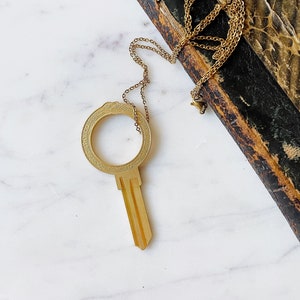 Ouroboros Snake Key Blank Necklace | Custom Personalized Key | Housewarming Gift