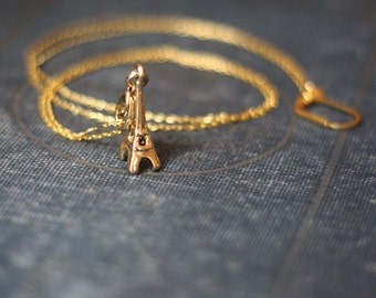 Gouden Eiffel toren ketting