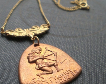 Sagittarius Zodiac Horoscope Astrology Necklace - The Hunter