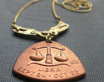 The Scales Libra Horoscope Zodiac Astrology Necklace