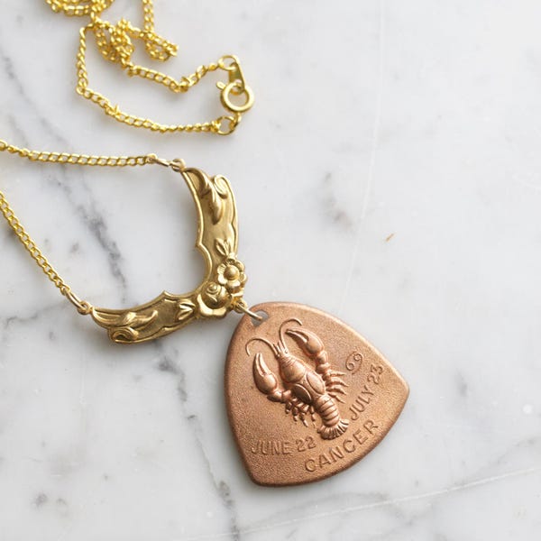 The Crab Cancer Horoscope Zodiac Astrology Necklace