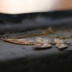 Golden Leaf Necklace image 3