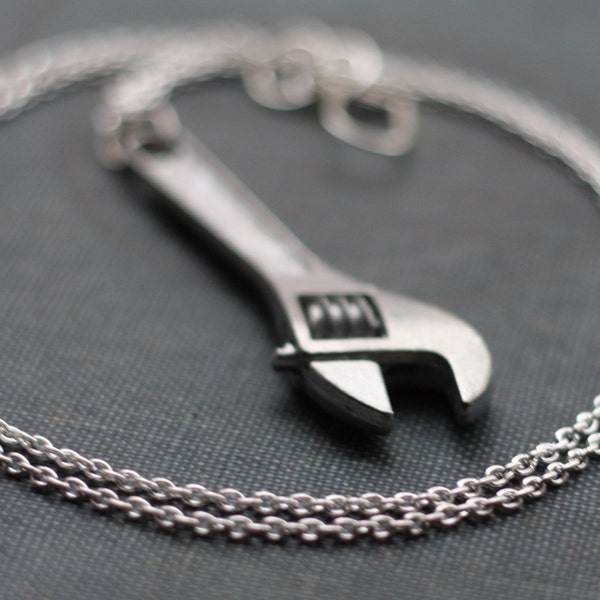 Wrench Hardware Handyman Tool Necklace