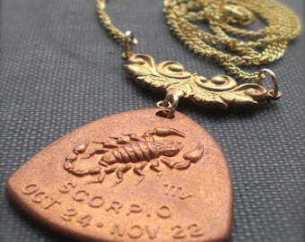 The Scorpion Scorpio Horoscope Zodiac Astrology Necklace
