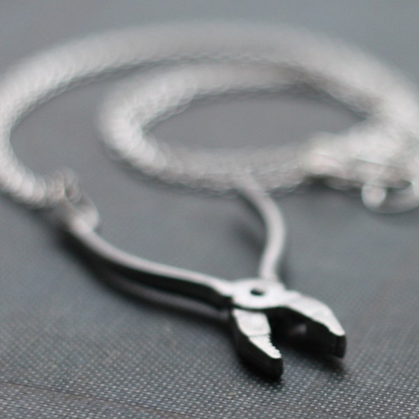 Pliers Hardware Handyman Tool Necklace