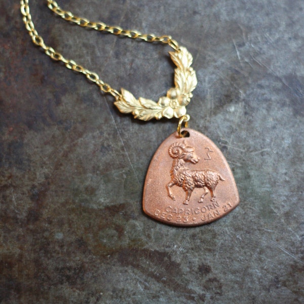 The Goat Capricorn Horoscope Zodiac Astrology Necklace