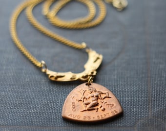 The Virgin Virgo Horoscope Zodiac Astrology Necklace As seen in Cleo Magazine and Refinery29