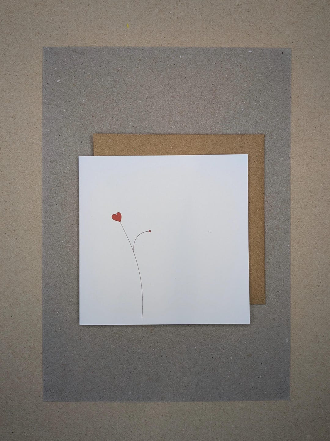 Red Heart Note Card Red Heart Blank Card, Note Card, Valentines Day Card, Wedding Card ...
