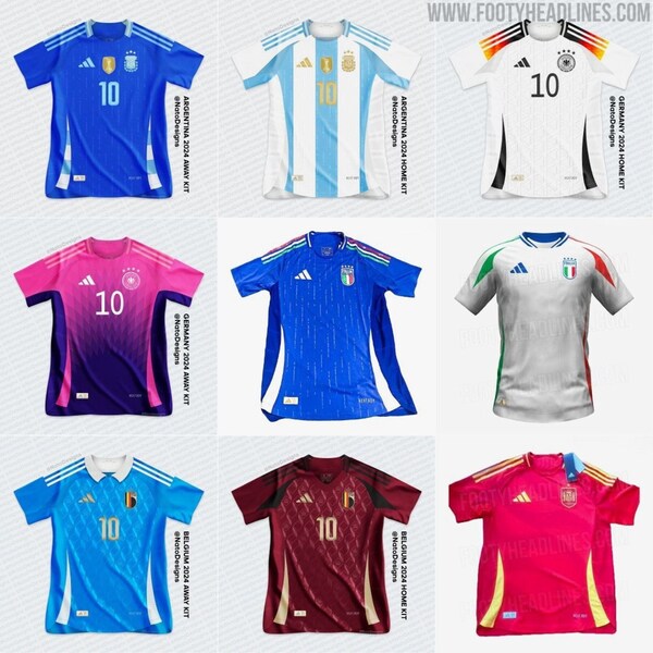 Nuevas camisetas Euro2024 Italia Alemania Inglaterra Francia España Bélgica Portugal Países Bajos - camiseta de fútbol local y visitante copa europea nueva