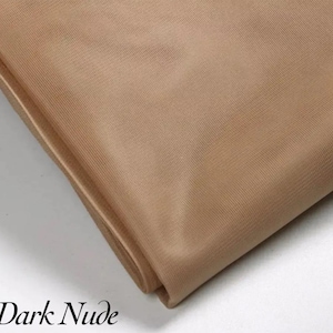Tejido de tul Couture Power Net transparente para corsé / Sin elasticidad / Ideal para vestidos y corsés estructurados / 165 cm de ancho