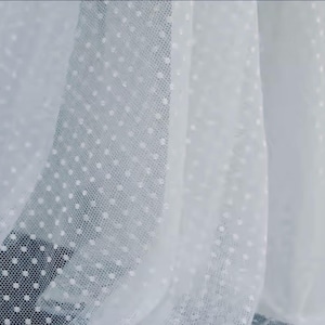 Diamond Dot Stretch Lace Mesh Tulle Fabric | Soft Bridal Dressmaking Net | Polka Dot Lace for Wedding,Girls Dresses Lingerie Sewing Project