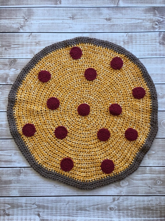 Crocheted Full Pizza Blanket Pattern/ Photo prop/ Newborn Etsy